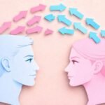 Illustration of relationship dynamics showing emotional exchange between partners, symbolizing selfless love vs possessive love patterns